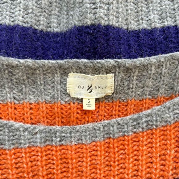 Lou & Grey by LOFT oversized striped sweater S - Picture 3 of 4